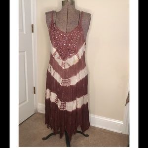 Hippie style flair sundress